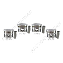 Load image into Gallery viewer, Factorytaiwan Piston Set Oversize 78mm (+0.50mm) for Kubota V1505-T (100% Taiwan Made) x4PCS
