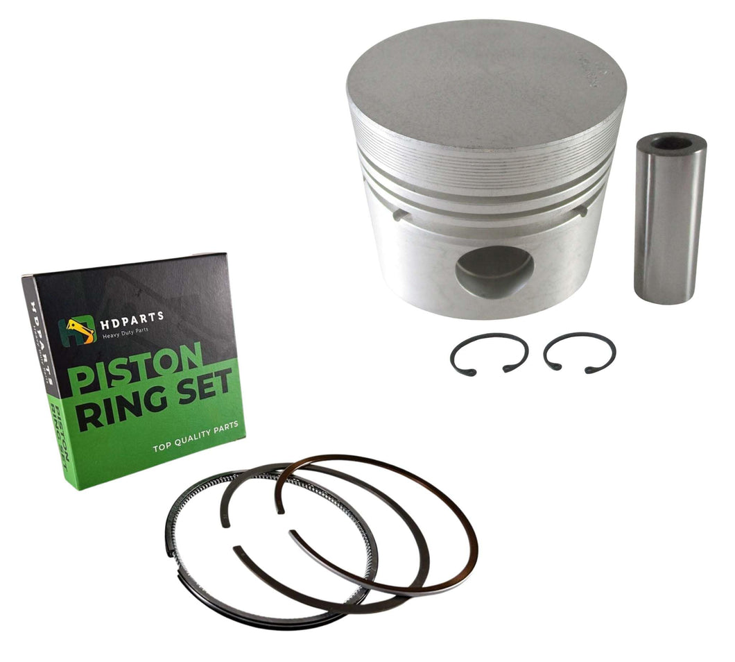HDParts Piston and Ring Set for Kubota D1302 / V1702